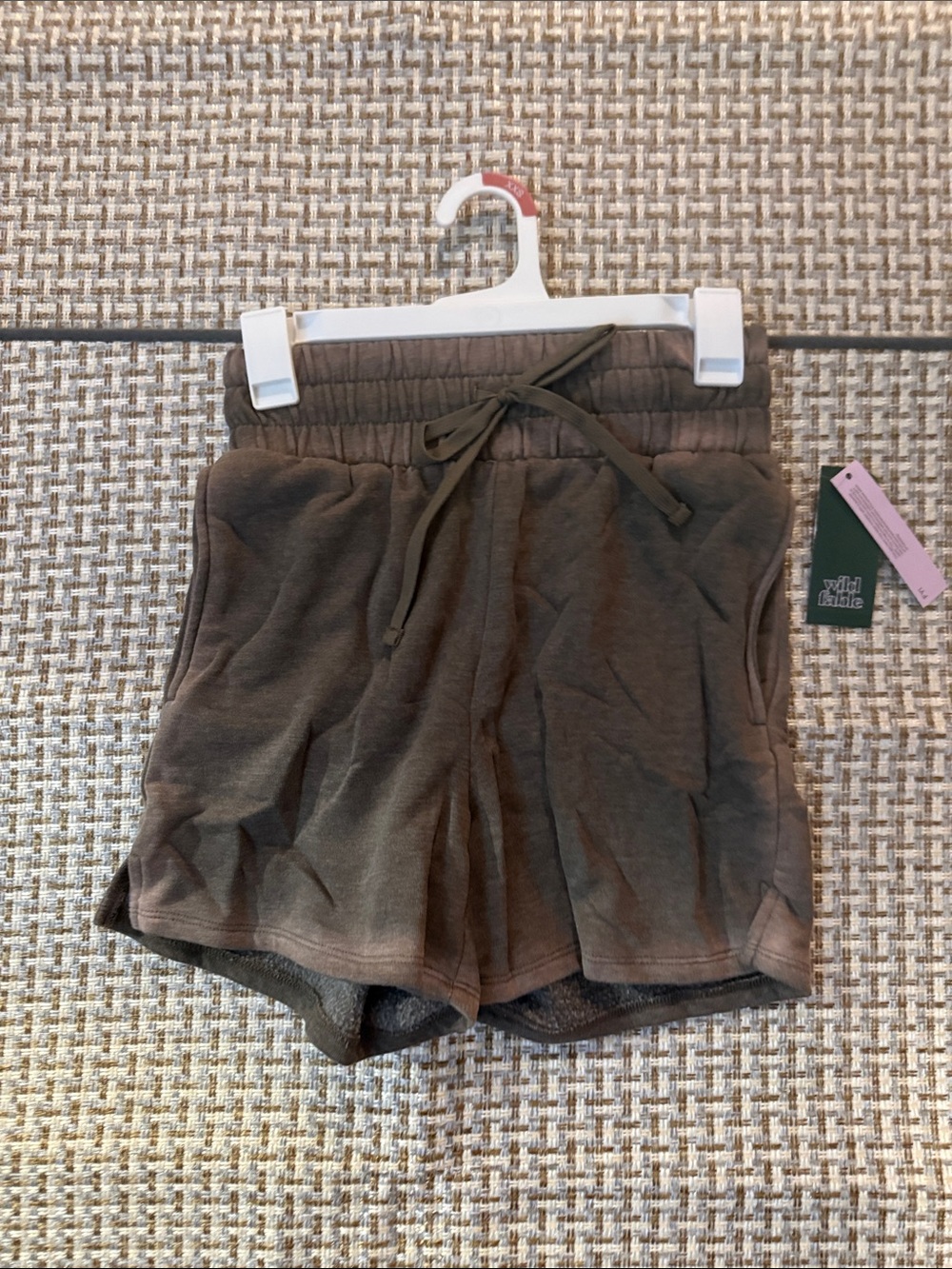 Women's Brown Drawstring Lounge Shorts, Wild Fable
